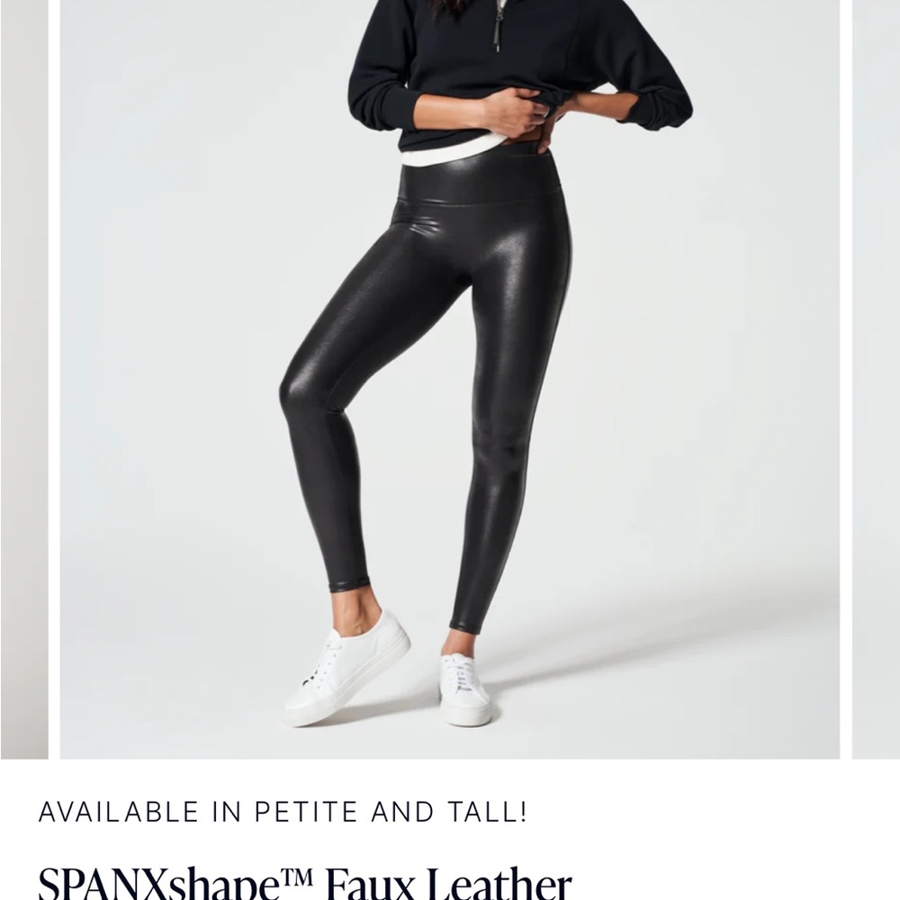 Barely worn Spanx Faux Leather leggings